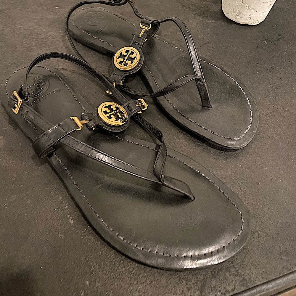 Tory Burch Black Sandles